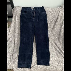 Women’s cordouroy pants. Navy blue.  Size 10.